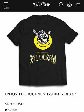 Kill Crew Enjoy the Journey tshirt